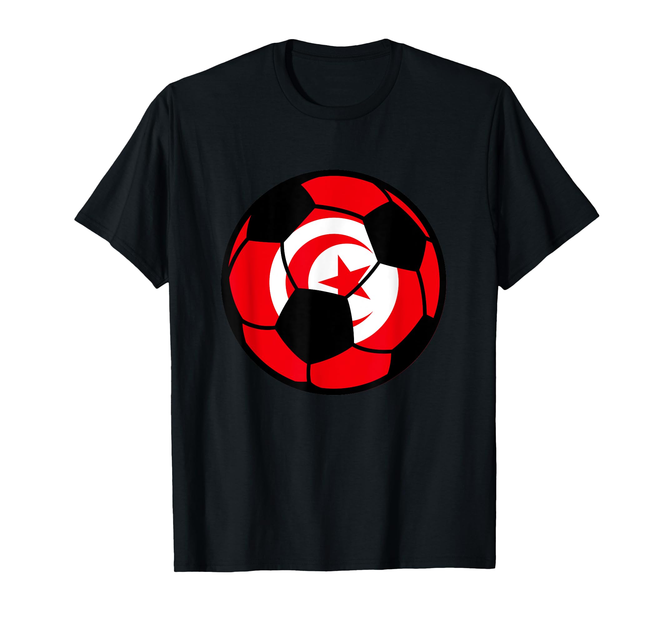 Tunisia Flag Soccer Fans Football T-Shirt - Custom Art Print Men Women - T-Shirt, Sweatshirt, Hoodie