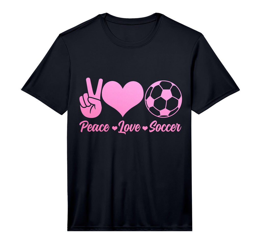 Soccer Player Peace Love Soccer Player T-Shirt - Aesthetic Graphic Unisex - T-Shirt, Sweatshirt, Hoodie
