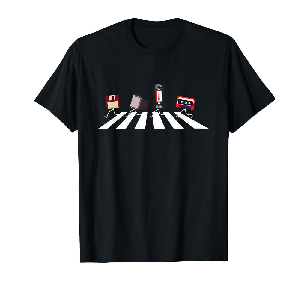 Vhs Cassette Tape Floppy Disc Funny T-Shirt - Graphic Print Men Women - T-Shirt, Sweatshirt, Hoodie