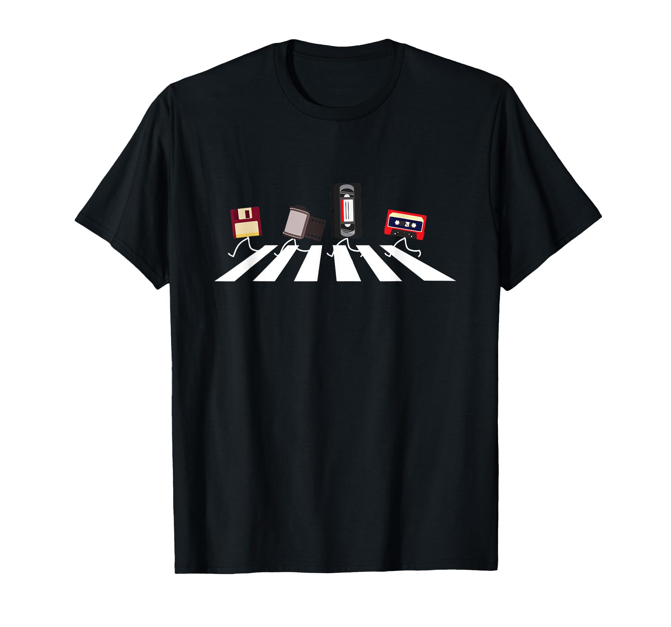 Vhs Cassette Tape Floppy Disc Funny T-Shirt - Graphic Print Men Women - T-Shirt, Sweatshirt, Hoodie