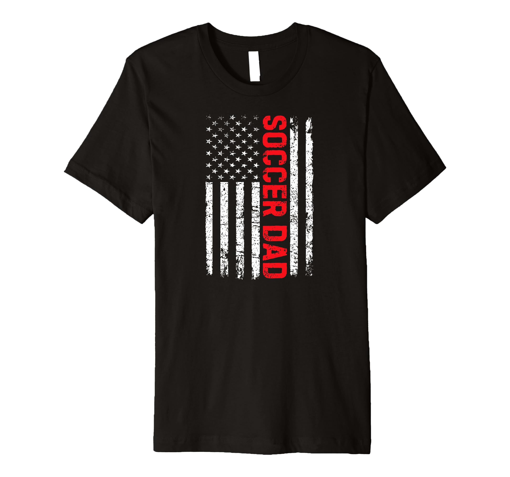Mens Soccer Dad Flag T-Shirt - Minimalist Print for Adults - T-Shirt, Sweatshirt, Hoodie