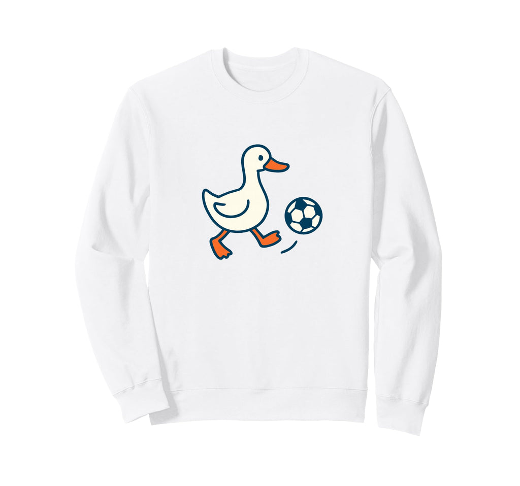 Minimalist Soccer Duck Football Animal Sweatshirt - Trendy Graphic Unisex - T-Shirt, Sweatshirt, Hoodie