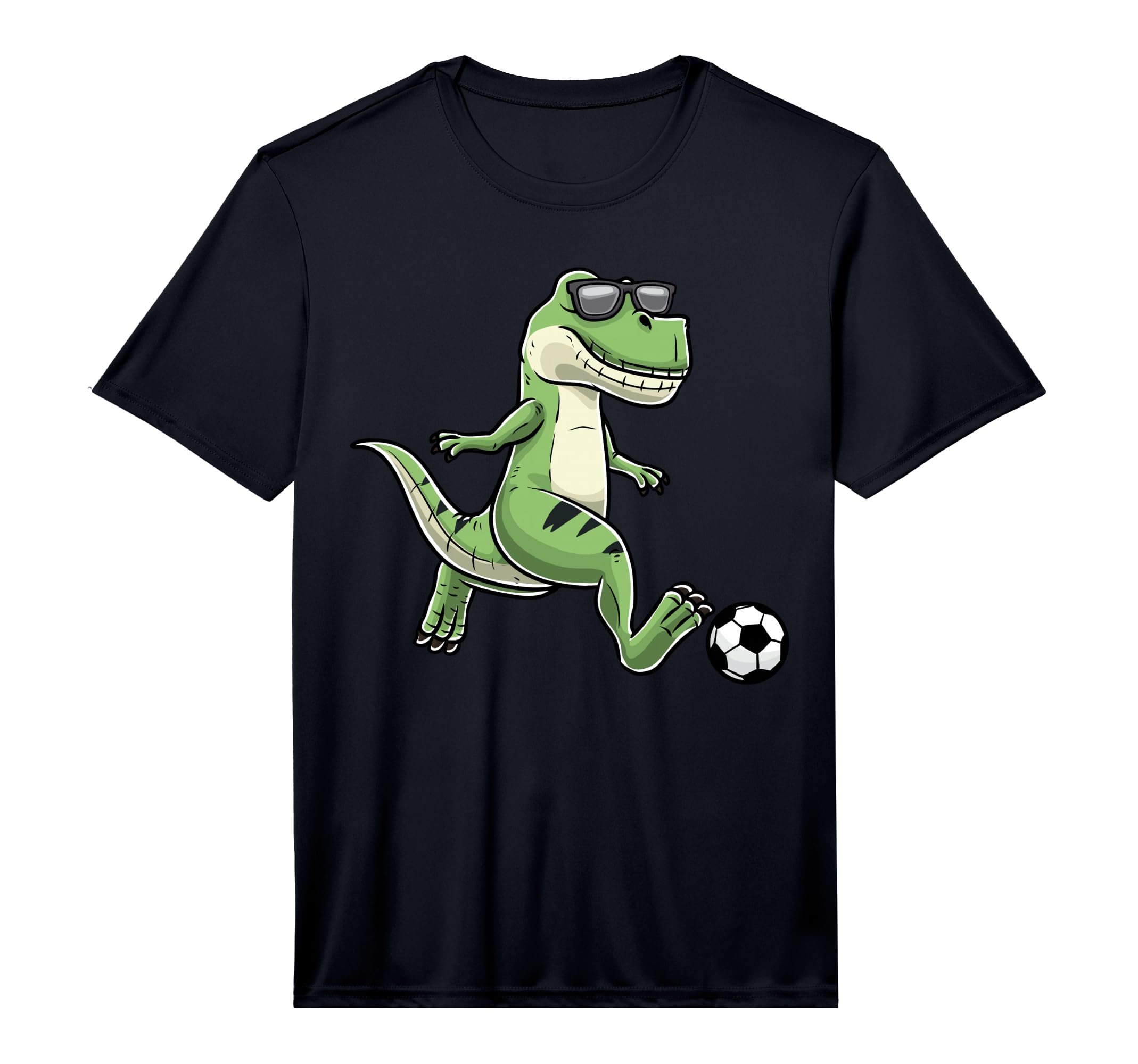 T Rex Playing Soccer Dinosaur Soccer T-Shirt - Custom Art Print Unisex - T-Shirt, Sweatshirt, Hoodie