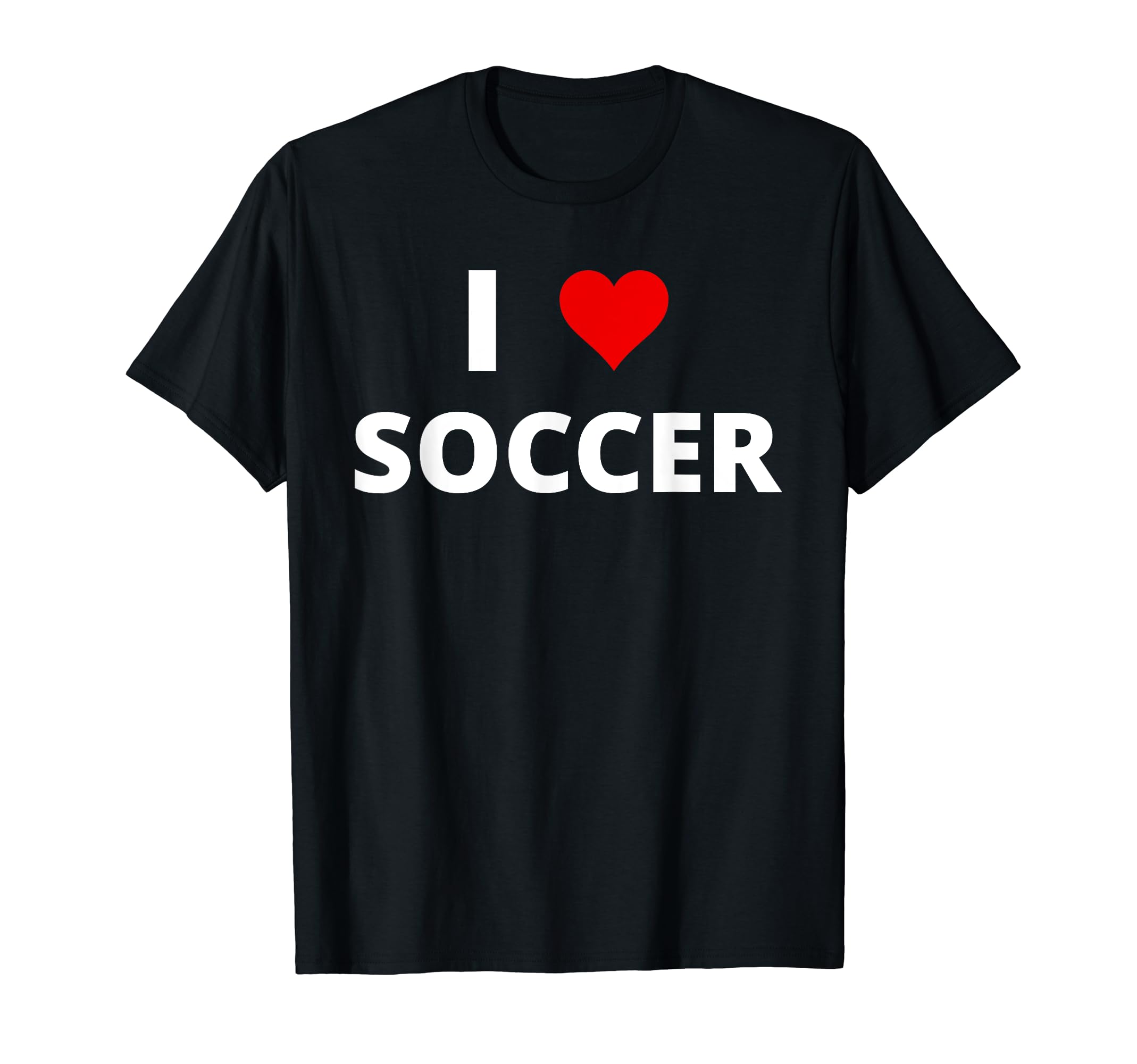 I Love Soccer Red Heart T-Shirt - Trendy Graphic for Adults - T-Shirt, Sweatshirt, Hoodie