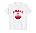 Flag And Colors Poland Football And T-Shirt - Trendy Graphic for Adults - T-Shirt, Sweatshirt, Hoodie