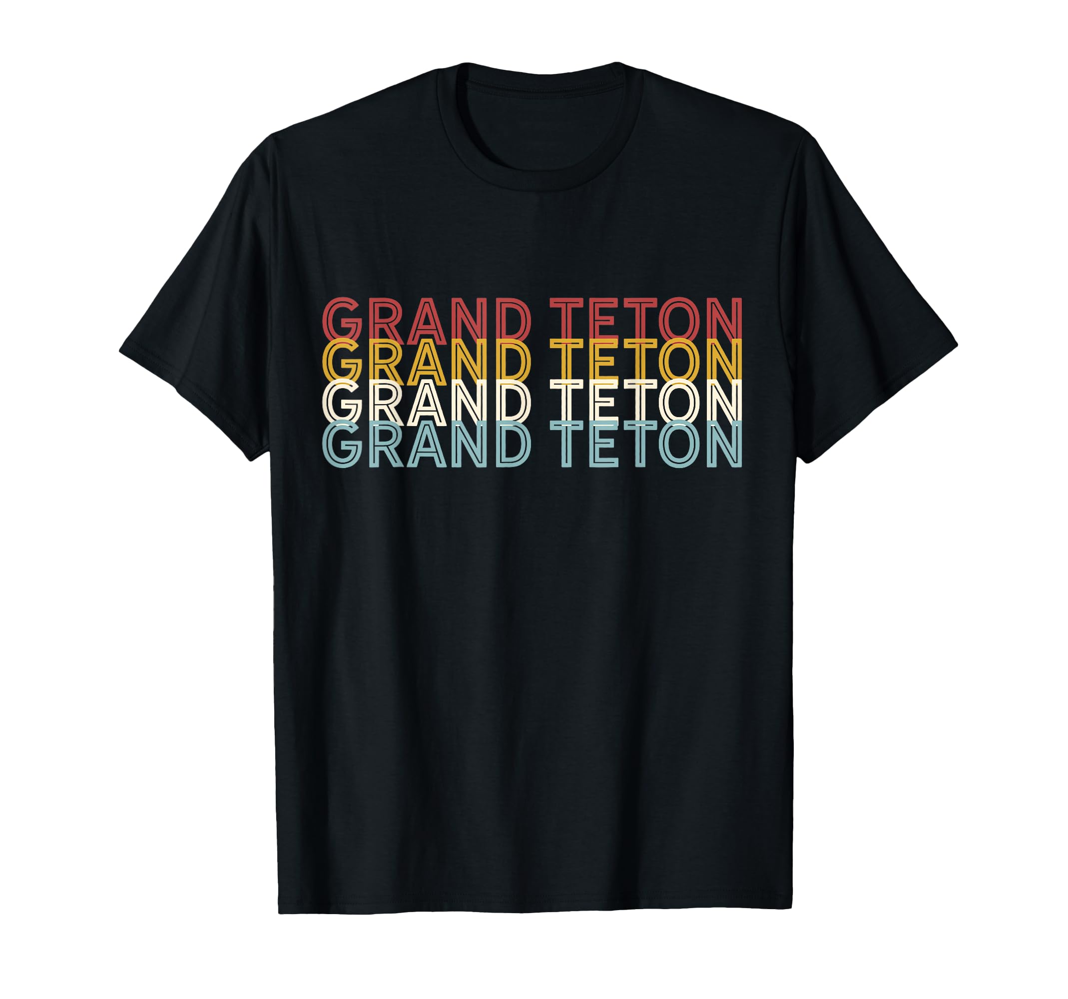 70S Usa Grand Teton National Park T-Shirt - Minimalist Print Unisex - T-Shirt, Sweatshirt, Hoodie