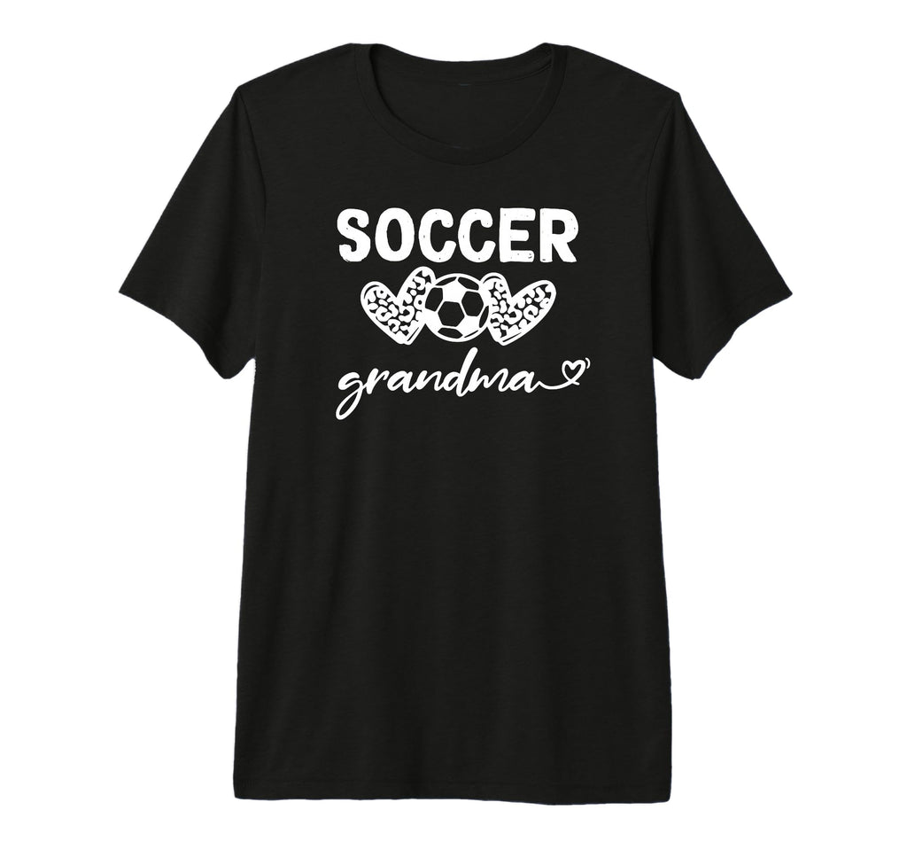 Soccer Grandma Leopard Tri Blend T-Shirt - Novelty Apparel Men Women - T-Shirt, Sweatshirt, Hoodie