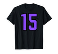Purple Black Sports Team Athletic T-Shirt - Custom Art Print for Adults - T-Shirt, Sweatshirt, Hoodie