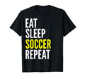 Soccer Player Funny Eat Sleep T-Shirt - Aesthetic Graphic for Adults - T-Shirt, Sweatshirt, Hoodie