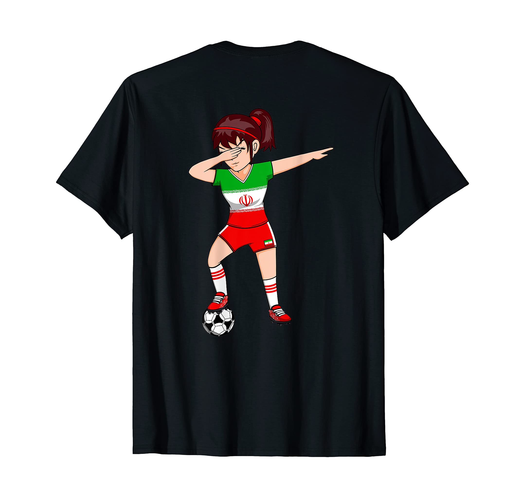 Dabbing Soccer Iran Jersey Iranian Football T-Shirt - Graphic Print Unisex - T-Shirt, Sweatshirt, Hoodie