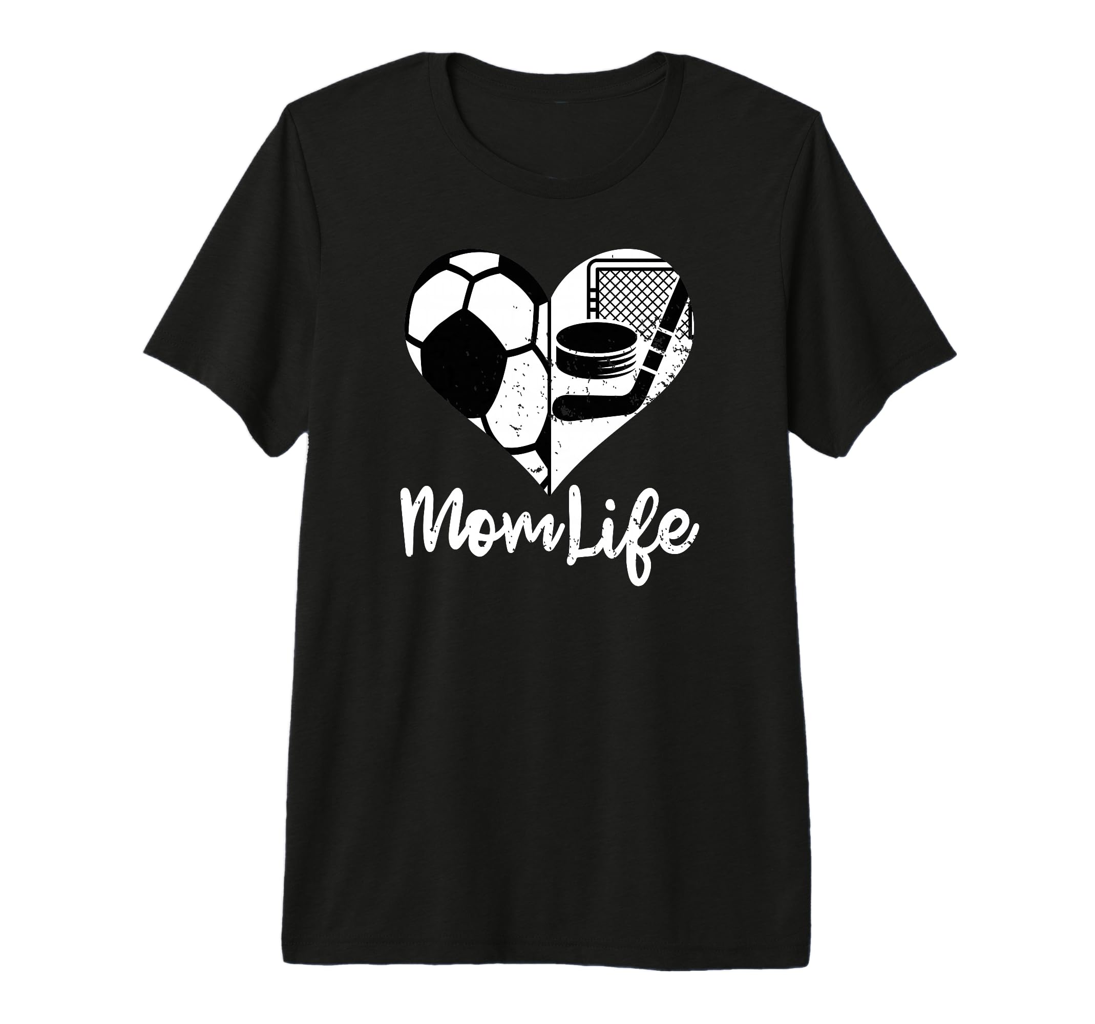 Mom Life Funny Soccer Hockey Mom Tri T-Shirt - Fun Novelty Design Unisex - T-Shirt, Sweatshirt, Hoodie
