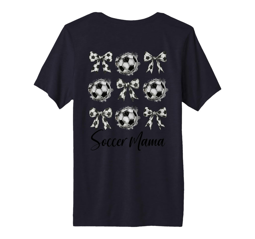 Womens Soccer Mama Soccer Coquette T-Shirt - Minimalist Print Men Women - T-Shirt, Sweatshirt, Hoodie