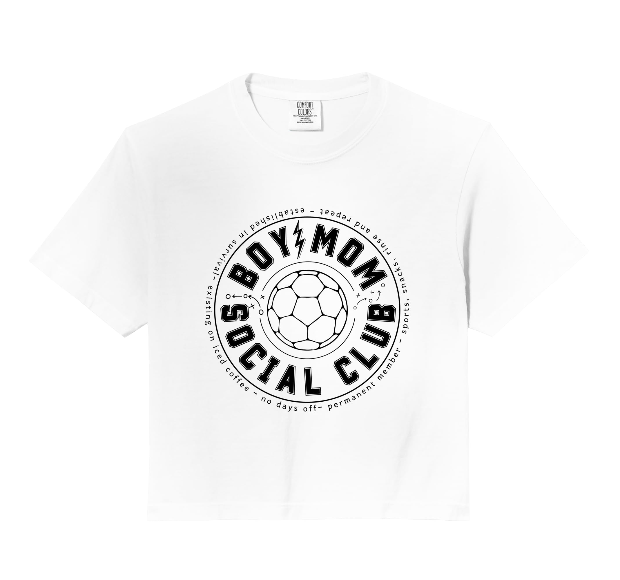 Soccer Mom Social Club Sports Game Day Sweatshirt - Graphic Print Unisex - T-Shirt, Sweatshirt, Hoodie