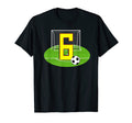 Number 6 6Th Birthday Soccer 6 Years Old T-Shirt - Graphic Print for Adults - T-Shirt, Sweatshirt, Hoodie