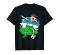 Dabbing Soccer Uzbekistan Fans Jersey T-Shirt - Trendy Graphic for Adults - T-Shirt, Sweatshirt, Hoodie