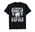 Proud Hockey Goalie Pop Pop Ice Hockey T-Shirt - Unique Graphic for Adults - T-Shirt, Sweatshirt, Hoodie
