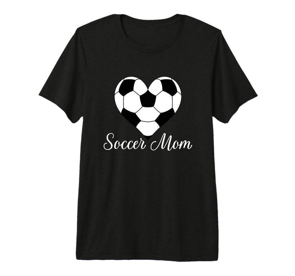 Soccer Mom Heart Soccer Ball Funny T-Shirt - Aesthetic Graphic for Adults - T-Shirt, Sweatshirt, Hoodie