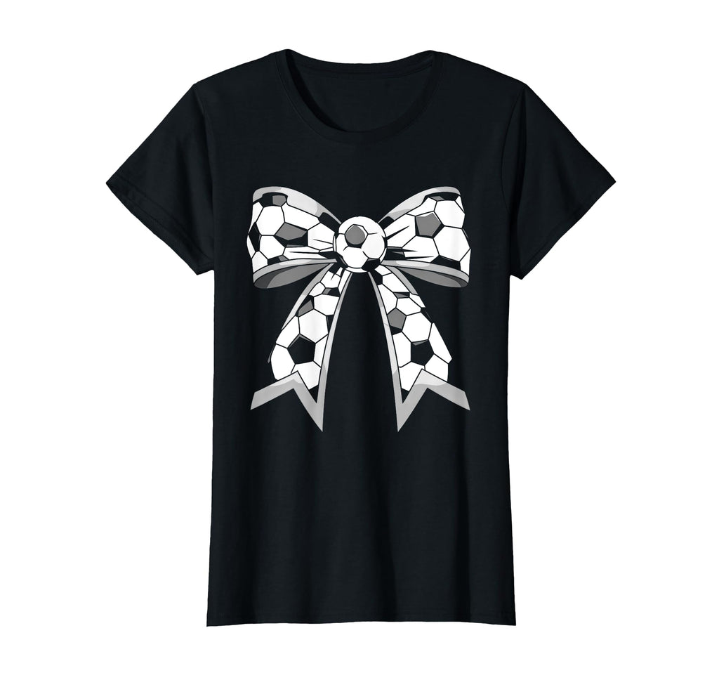 Womens Soccer Coquette Bow Soccer T-Shirt - Casual Everyday Wear Men Women - T-Shirt, Sweatshirt, Hoodie