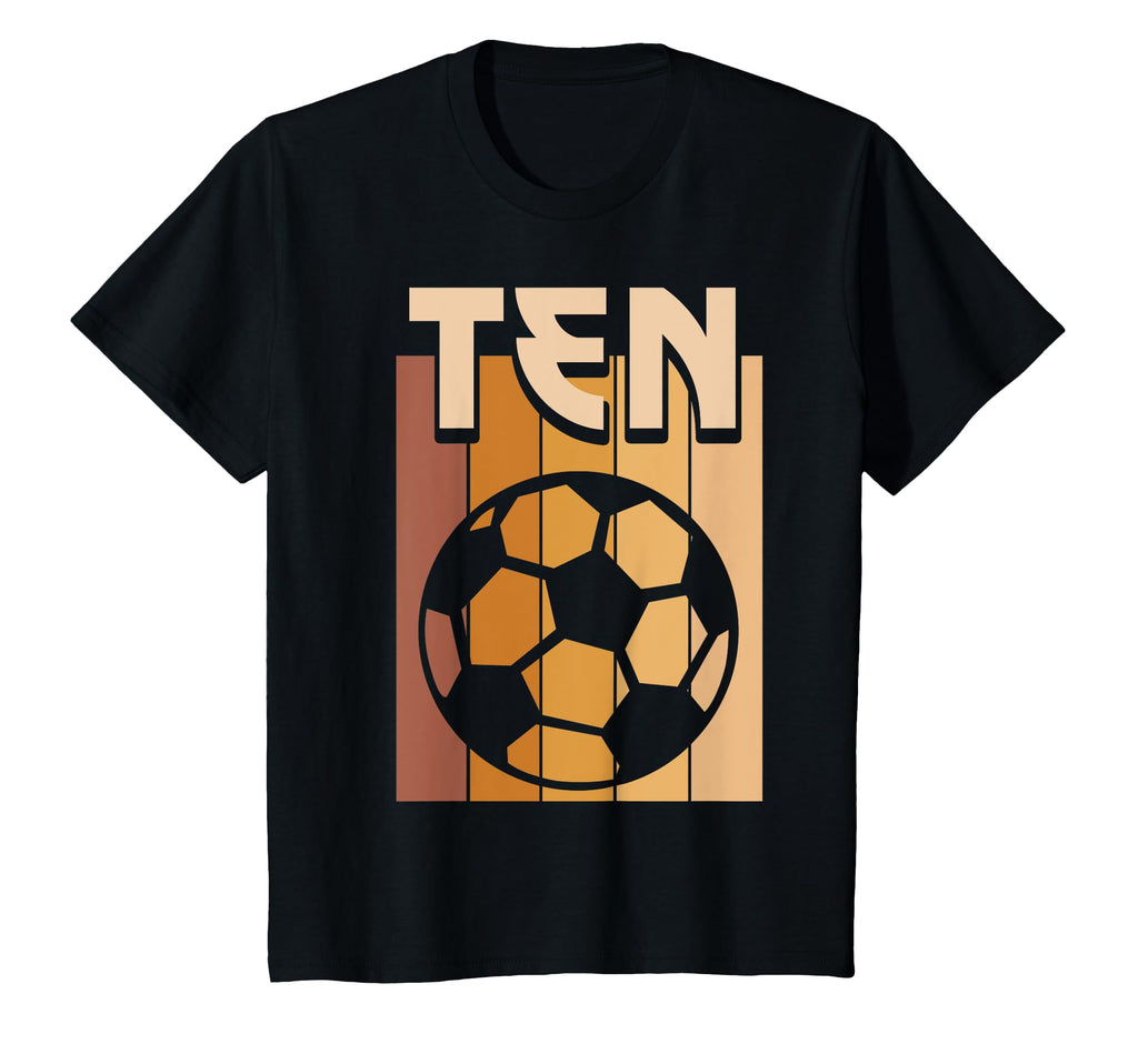 10 Year Old Soccer Birthday 10Th T-Shirt - Custom Art Print for Adults - T-Shirt, Sweatshirt, Hoodie