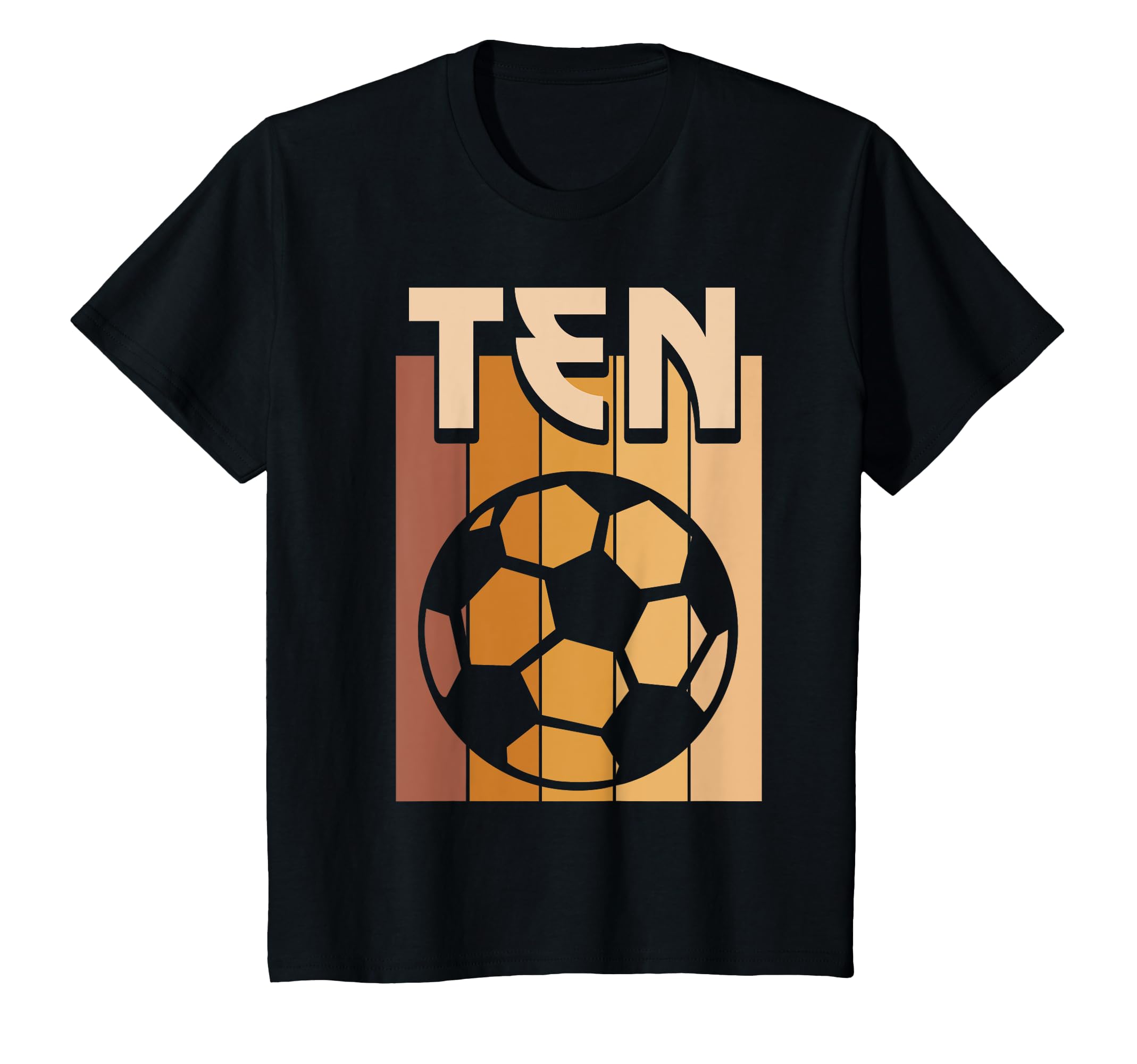10 Year Old Soccer Birthday 10Th T-Shirt - Custom Art Print for Adults - T-Shirt, Sweatshirt, Hoodie