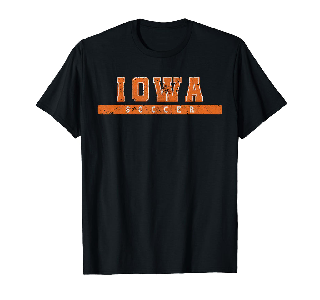 Iowa Soccer Tees Tanks Tops T-Shirt - Custom Art Print for Adults - T-Shirt, Sweatshirt, Hoodie