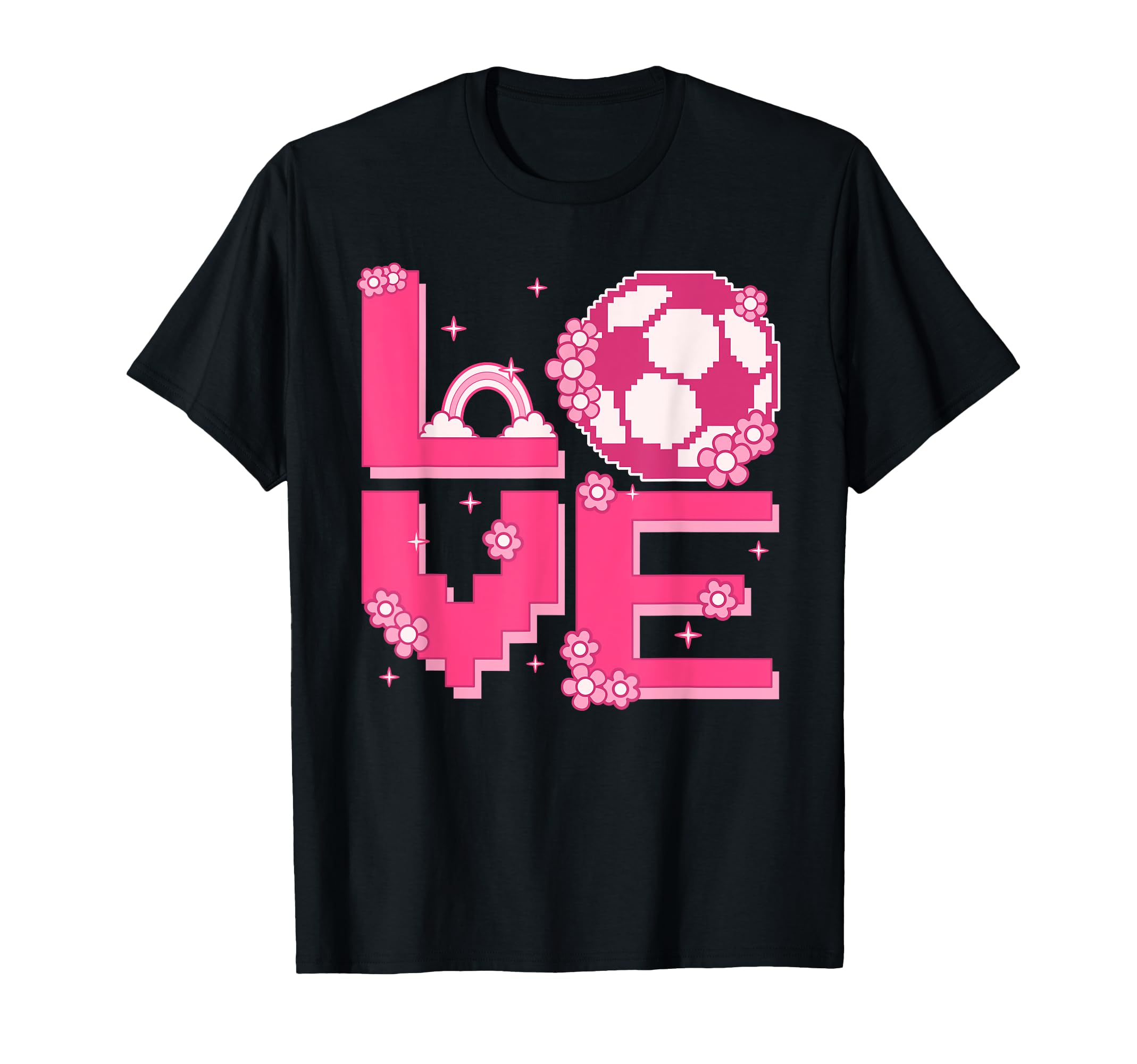 Pixel Art 60S 70S Hippie Outfit Love T-Shirt - Custom Art Print for Adults - T-Shirt, Sweatshirt, Hoodie