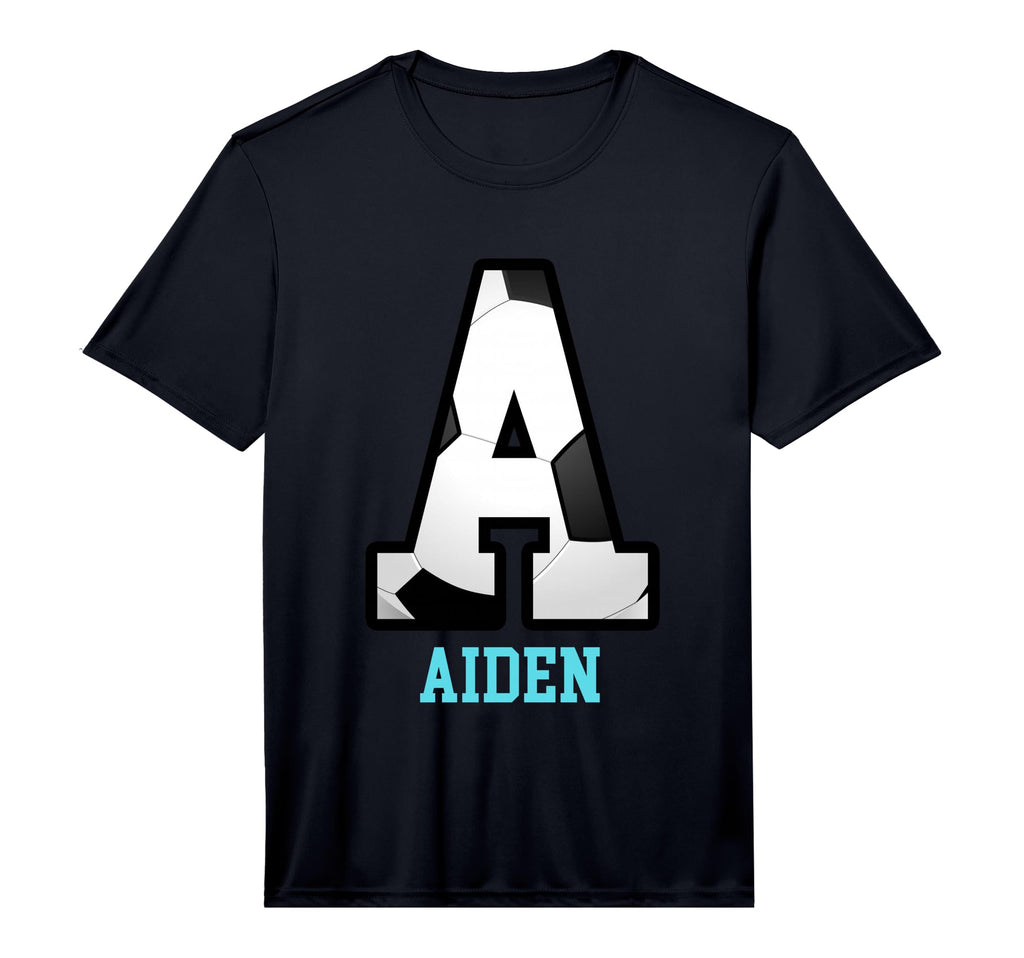 Field Goal Letter Aiden Alphabet T-Shirt - Minimalist Print for Adults - T-Shirt, Sweatshirt, Hoodie