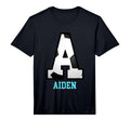 Field Goal Letter Aiden Alphabet T-Shirt - Minimalist Print for Adults - T-Shirt, Sweatshirt, Hoodie