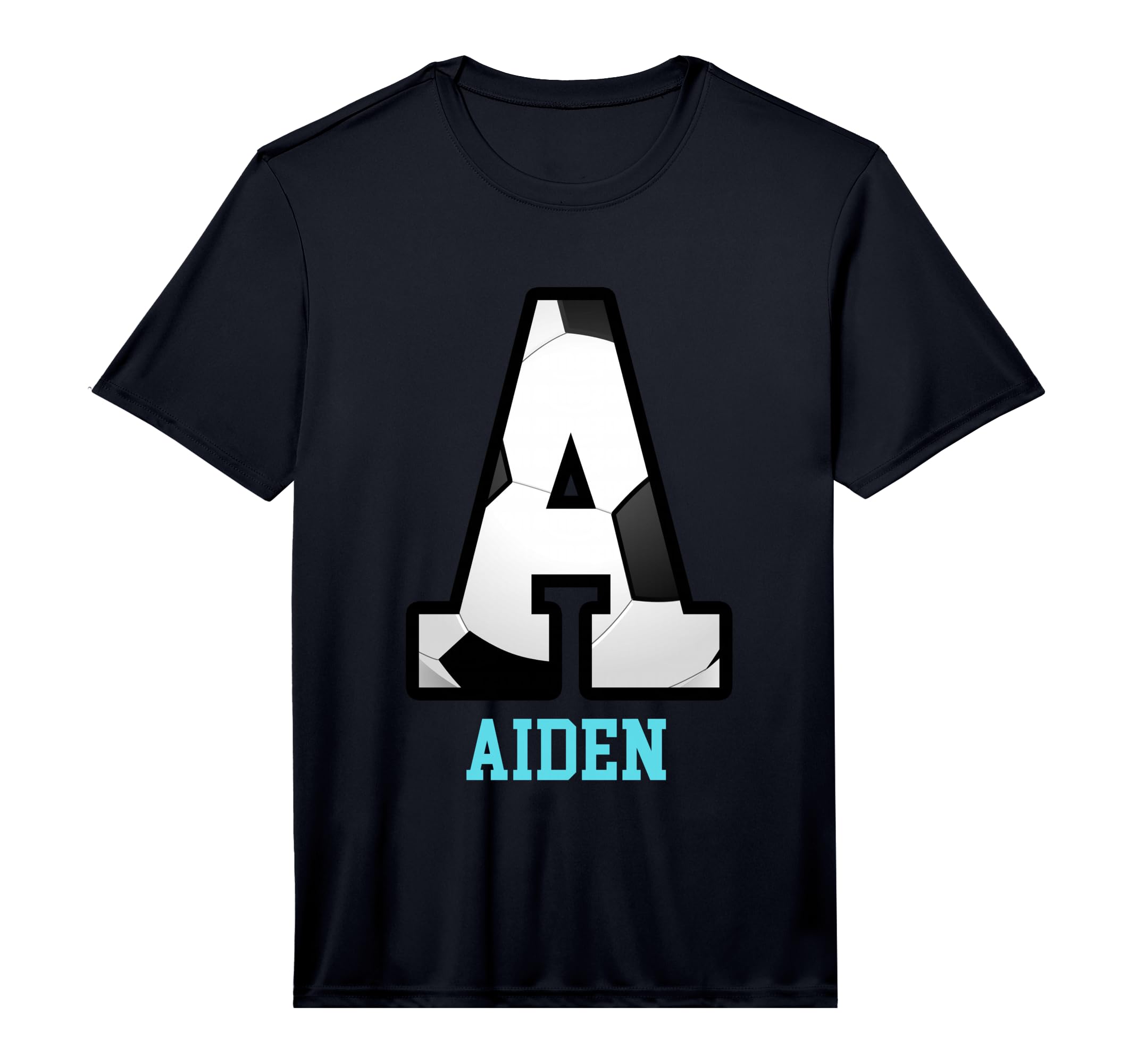 Field Goal Letter Aiden Alphabet T-Shirt - Minimalist Print for Adults - T-Shirt, Sweatshirt, Hoodie