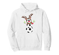 Soccer Balls Snowman Winter Sports Hoodie - Fun Novelty Design Men Women - T-Shirt, Sweatshirt, Hoodie