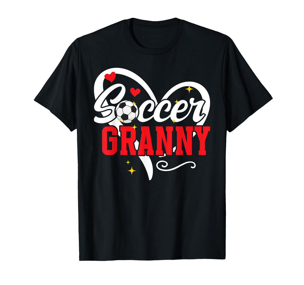Soccer Granny Heart Grandma Granny Soccer T-Shirt - Unique Graphic Unisex - T-Shirt, Sweatshirt, Hoodie