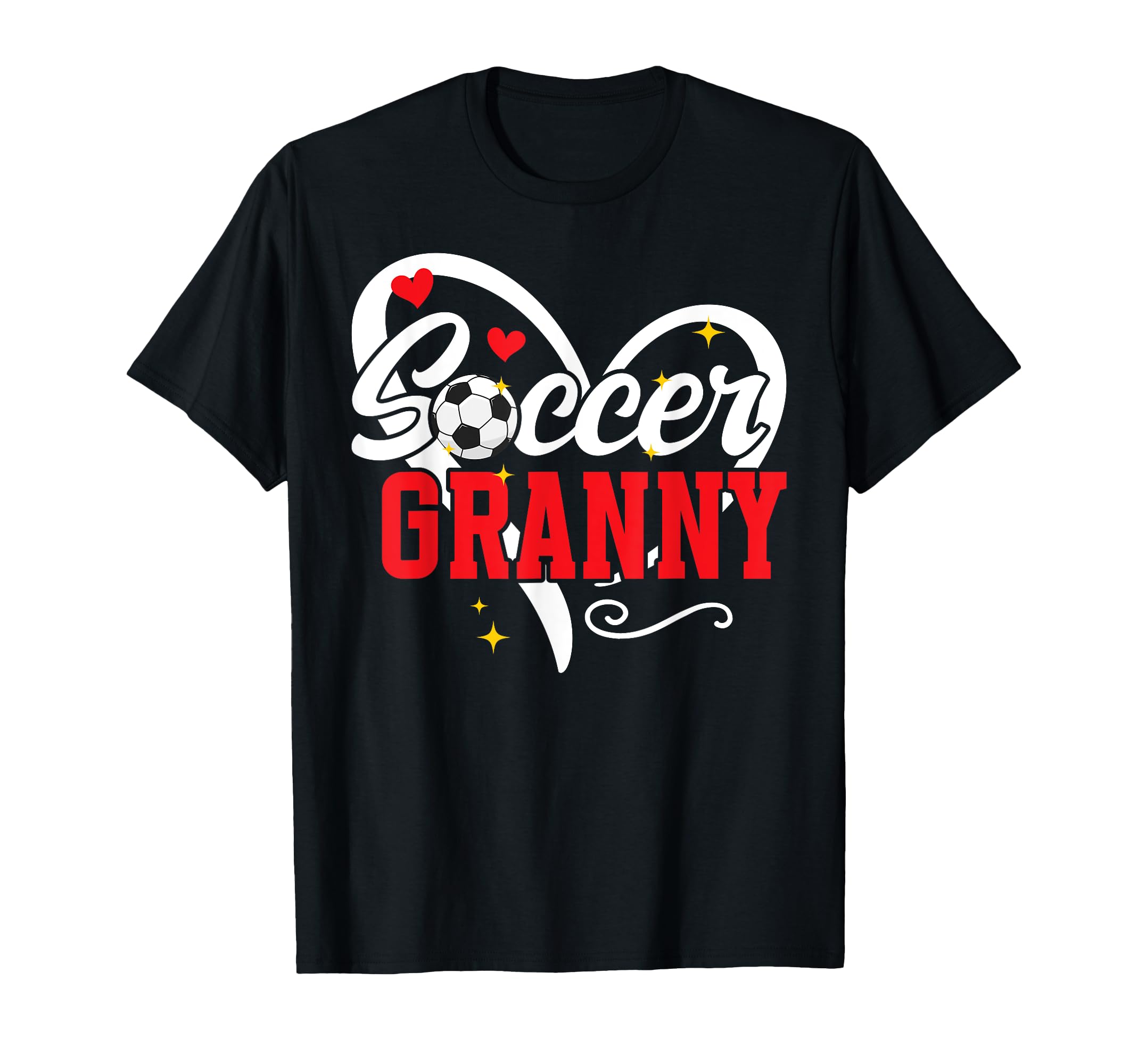 Soccer Granny Heart Grandma Granny Soccer T-Shirt - Unique Graphic Unisex - T-Shirt, Sweatshirt, Hoodie