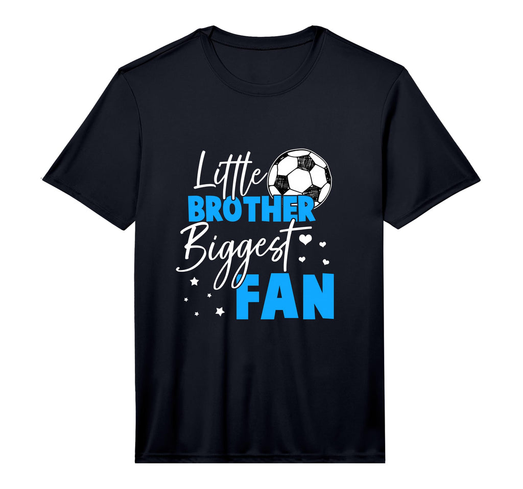 Soccer Little Brother Biggest Fan Soccer T-Shirt - Trendy Graphic Unisex - T-Shirt, Sweatshirt, Hoodie