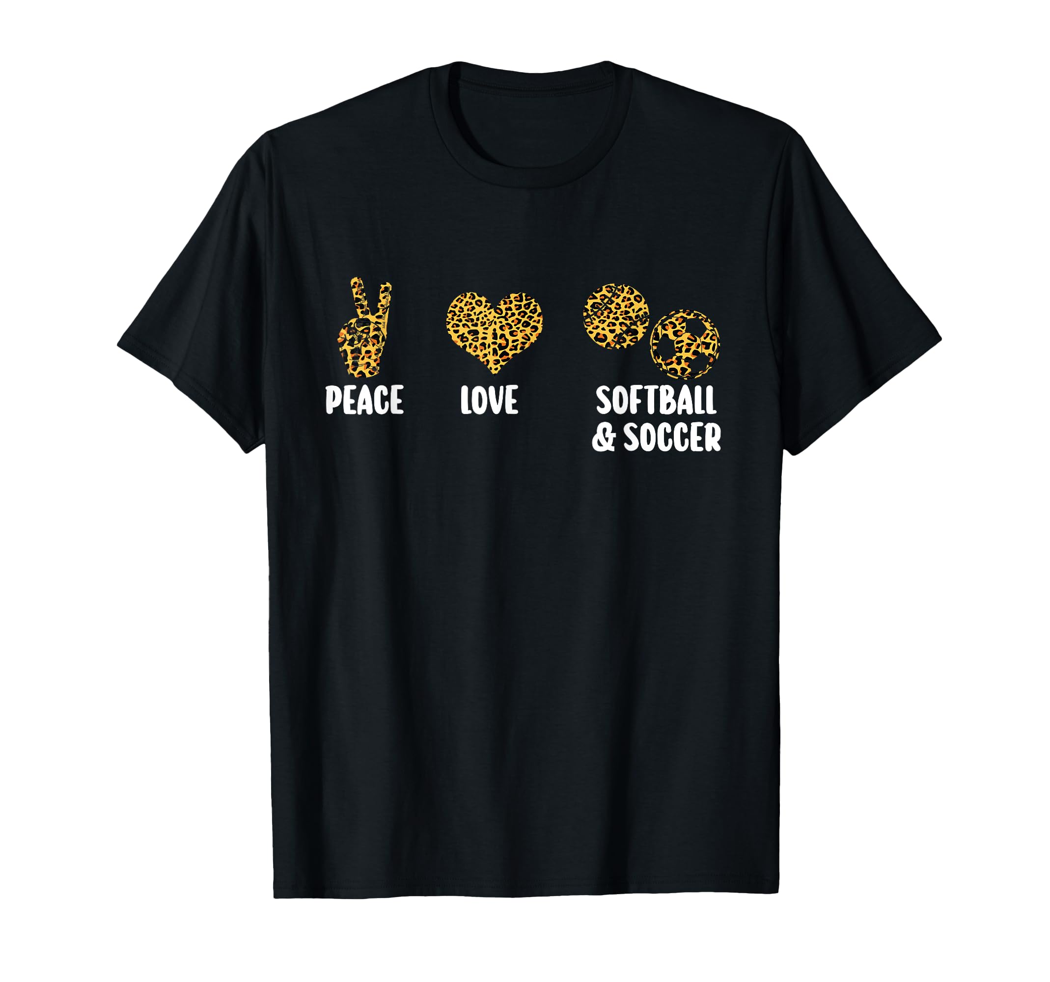 Peace Love Softball Soccer Softball T-Shirt - Aesthetic Graphic Unisex - T-Shirt, Sweatshirt, Hoodie