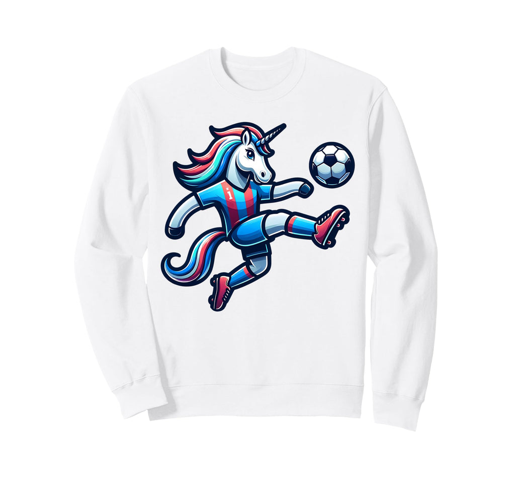 Footballer Unicorn Fans Soccer Team Sweatshirt - Unique Graphic Men Women - T-Shirt, Sweatshirt, Hoodie