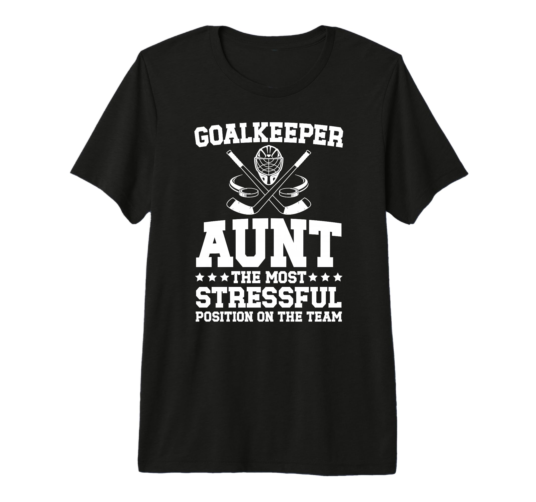 Funny Hockey Goalkeeper Aunt Hockey T-Shirt - Minimalist Print for Adults - T-Shirt, Sweatshirt, Hoodie