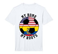 My Home My Roots Ecuador Flag Soccer T-Shirt - Novelty Apparel Men Women - T-Shirt, Sweatshirt, Hoodie