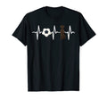 Soccer Black Great Dane Heartbeat T-Shirt - Custom Art Print for Adults - T-Shirt, Sweatshirt, Hoodie