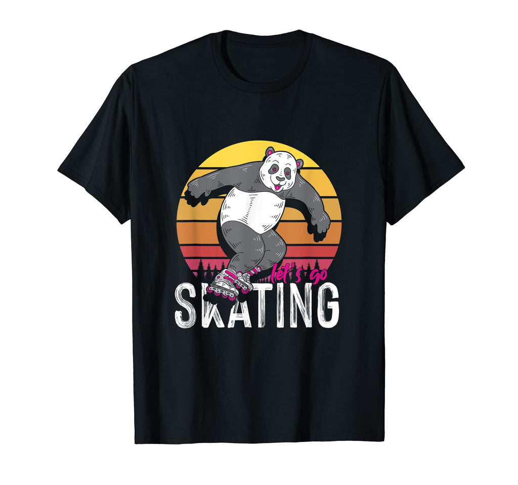Panda Bear Skate Blades Roller T-Shirt - Streetwear Style for Adults - T-Shirt, Sweatshirt, Hoodie