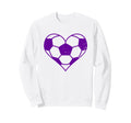 Soccer Heart Funny Soccer Player Sweatshirt - Fun Novelty Design Men Women - T-Shirt, Sweatshirt, Hoodie