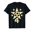 4Yr Soccer Birthday 4 Year Old T-Shirt - Casual Everyday Wear Men Women - T-Shirt, Sweatshirt, Hoodie