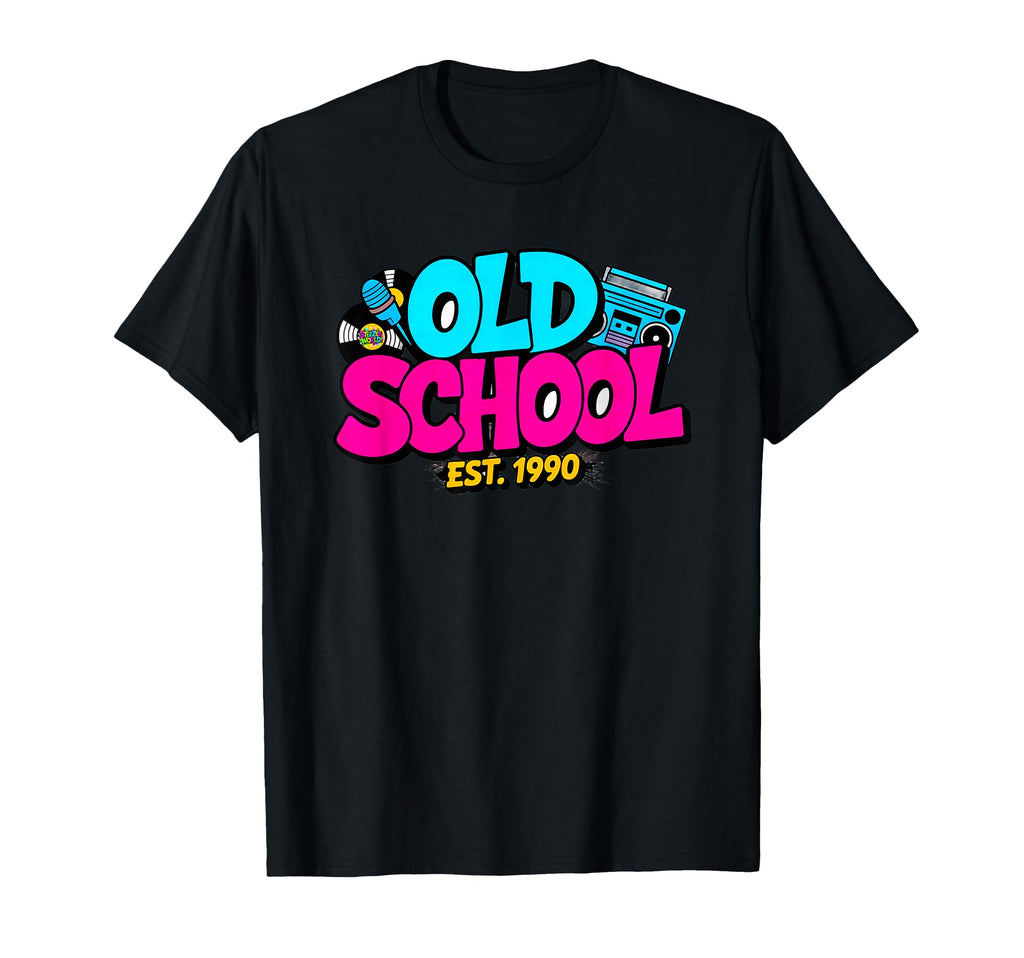 Old School Hip Hop Est 1990 T-Shirt - Unique Graphic Men Women - T-Shirt, Sweatshirt, Hoodie