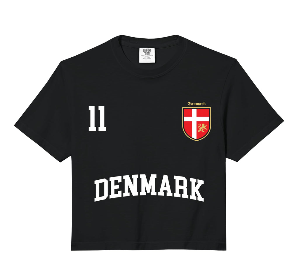 Denmark Soccer No 11 Danish Flag Team Hoodie - Novelty Apparel Men Women - T-Shirt, Sweatshirt, Hoodie