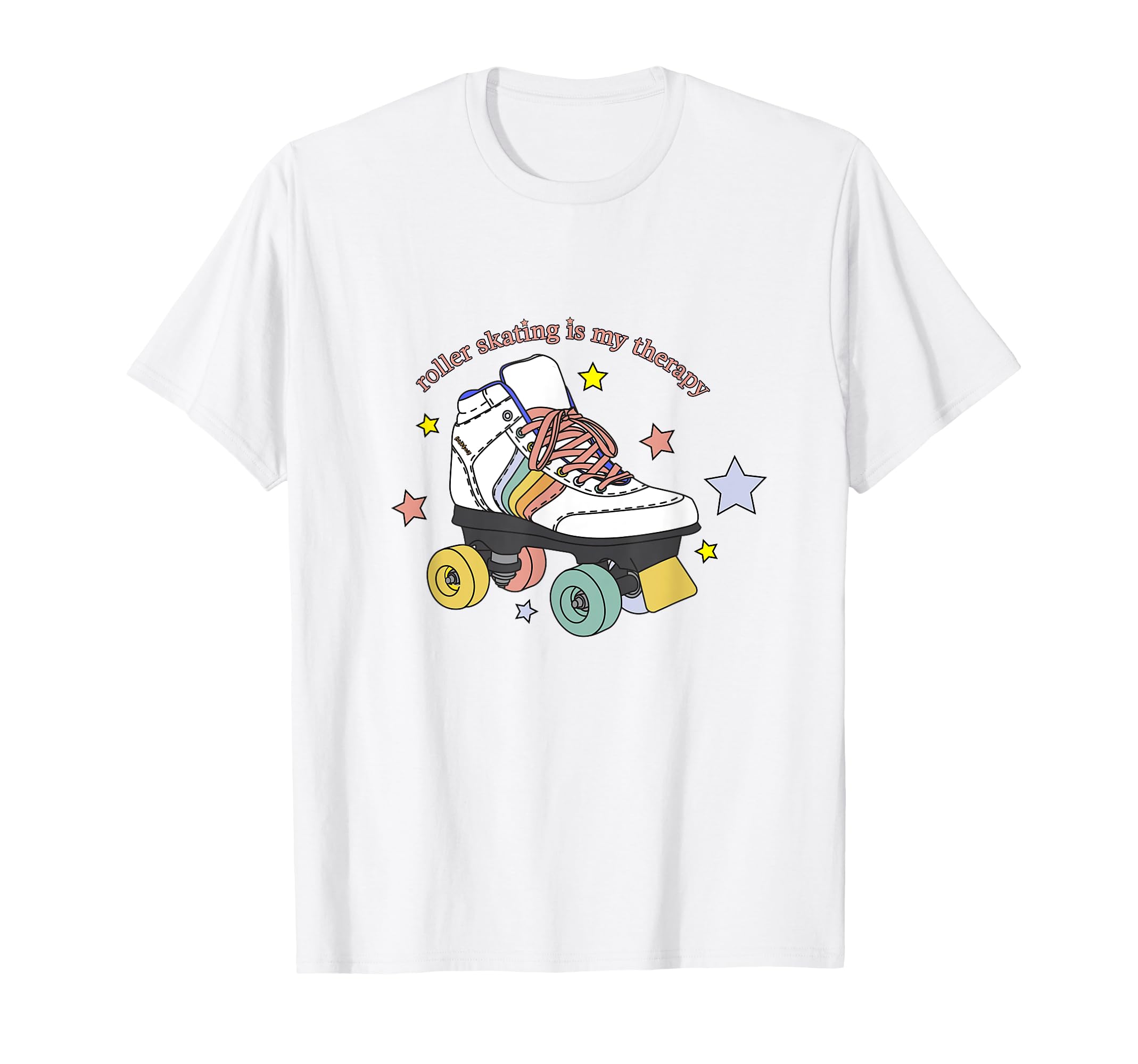 Roller Skating Is My Therapy Pastel T-Shirt - Streetwear Style Men Women - T-Shirt, Sweatshirt, Hoodie