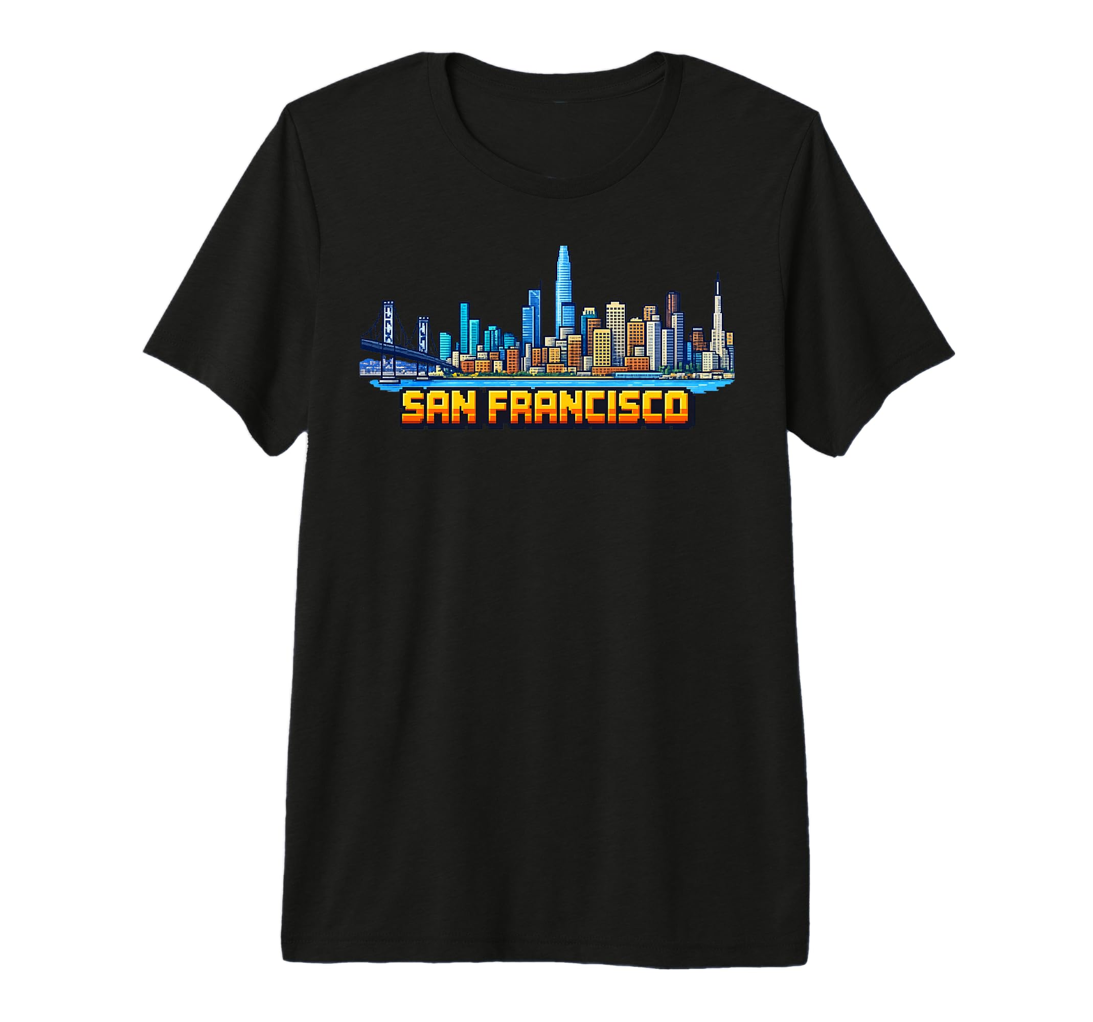 San Francisco 8 Bit Video Arcade Gamer T-Shirt - Unique Graphic for Adults - T-Shirt, Sweatshirt, Hoodie