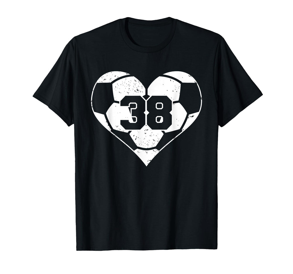 Soccer Number 38 Jersey Funny Soccer T-Shirt - Minimalist Print Men Women - T-Shirt, Sweatshirt, Hoodie
