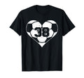 Soccer Number 38 Jersey Funny Soccer T-Shirt - Minimalist Print Men Women - T-Shirt, Sweatshirt, Hoodie