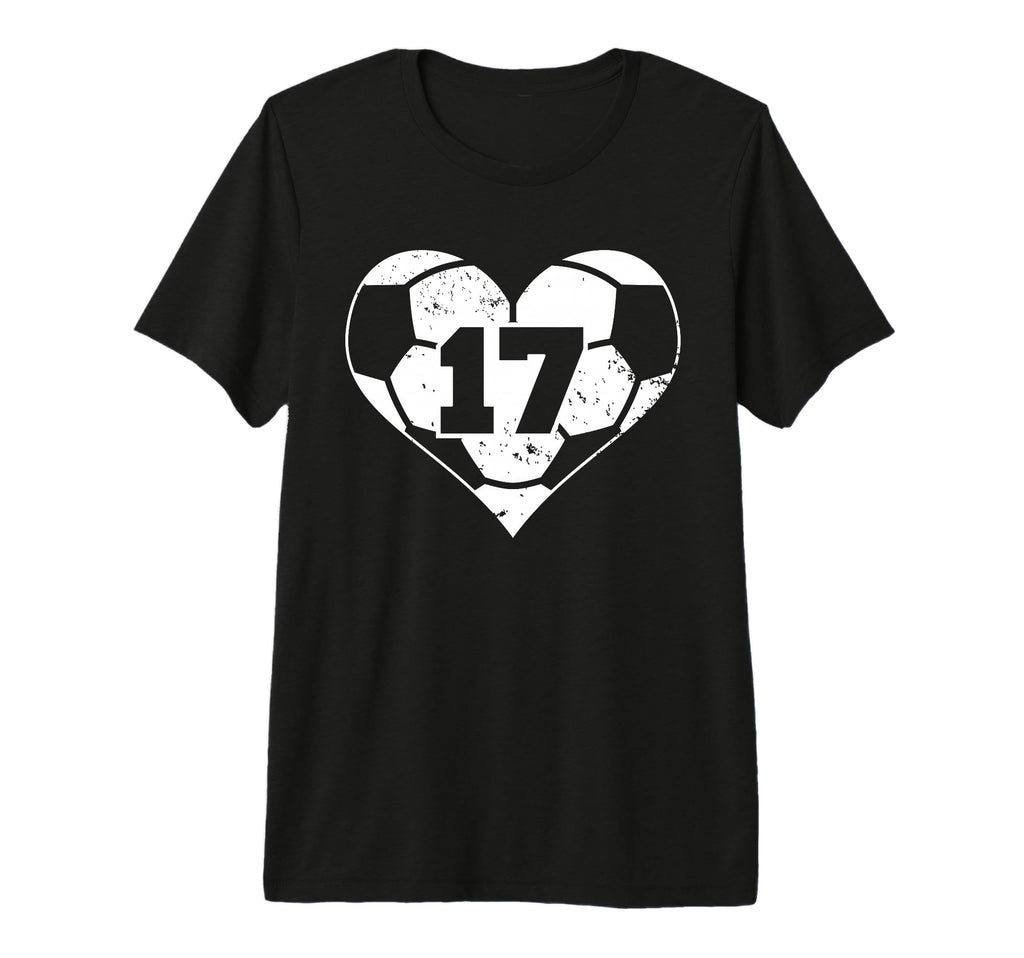 Soccer Number 17 Jersey Funny Soccer T-Shirt - Casual Everyday Wear Unisex - T-Shirt, Sweatshirt, Hoodie