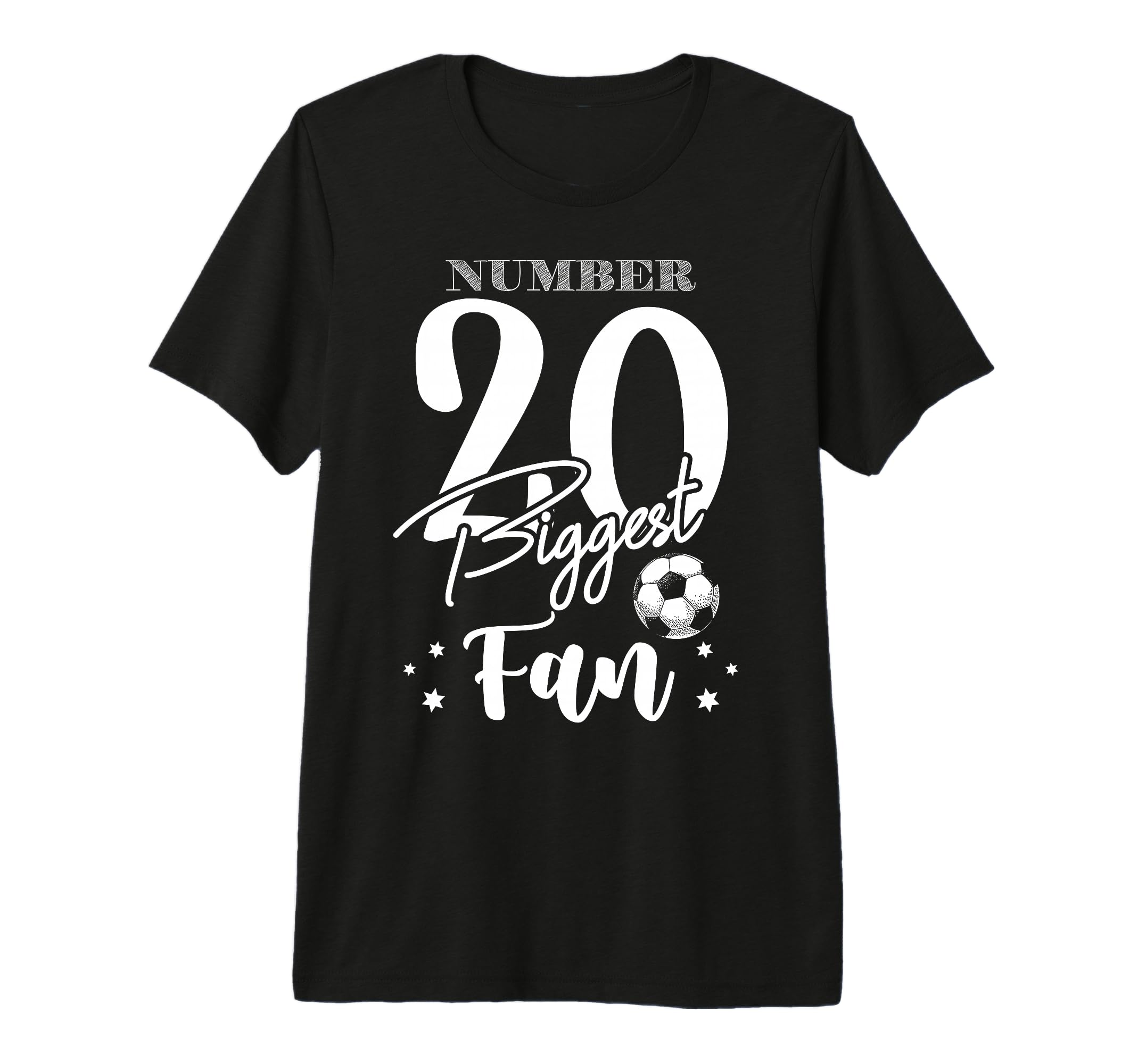 Number 20 Biggest Fan Soccer T-Shirt - Casual Everyday Wear for Adults - T-Shirt, Sweatshirt, Hoodie