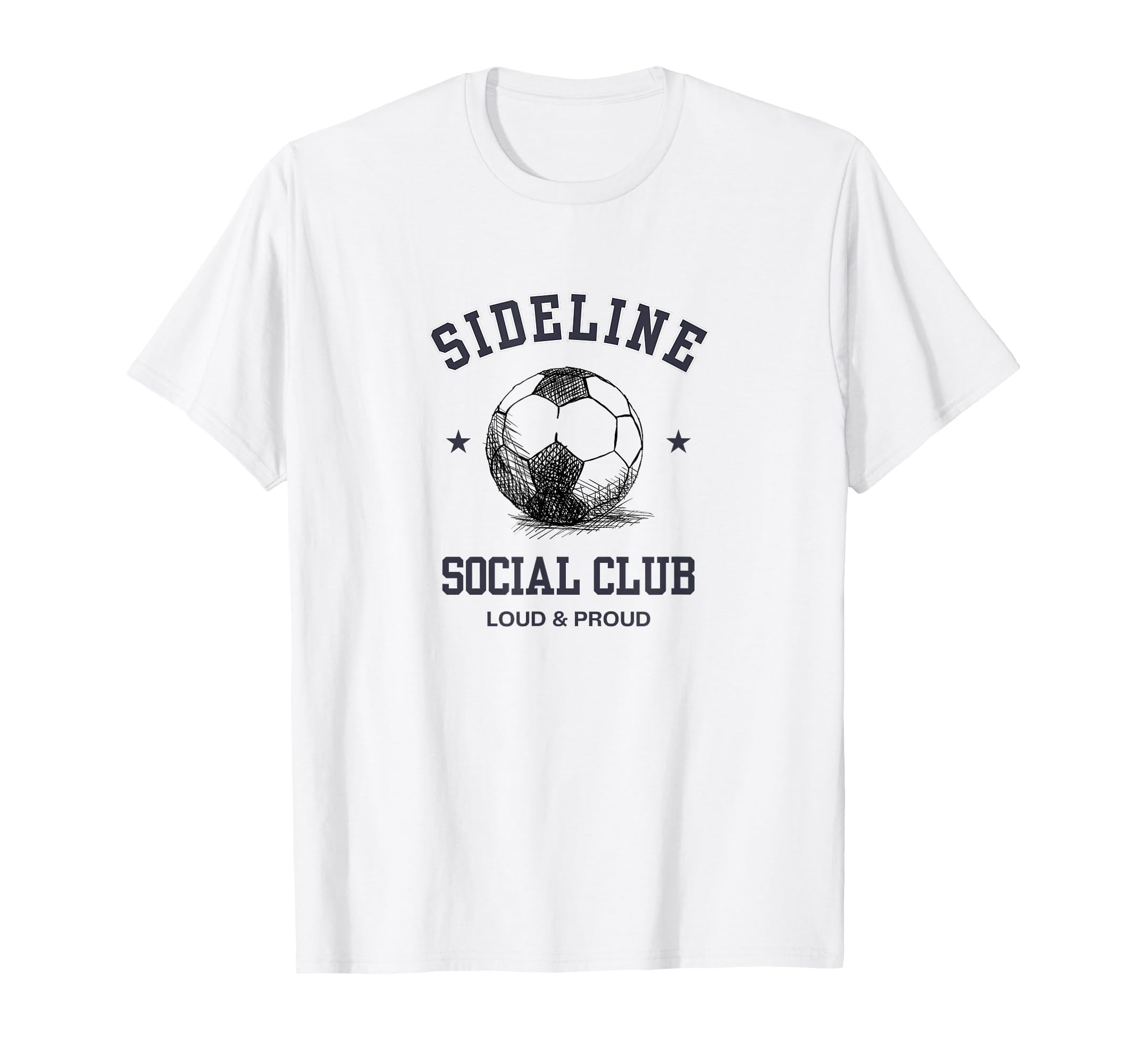 Funny Soccer Mom Sideline Social Club T-Shirt - Trendy Graphic Unisex - T-Shirt, Sweatshirt, Hoodie